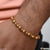 Decorative Design Best Quality Gold Plated Rudraksha Bracelet for Men - Style D070