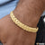 1 Gram Gold Plated Leaf Pokal Antique Design Bracelet for Men - Style D077