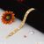 2 Line Arrow Nawabi Amazing Design Gold Plated Bracelet for Men - Style D065
