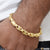 1 Gram Gold Plated Cool Design Superior Quality Bracelet for Men - Style C996