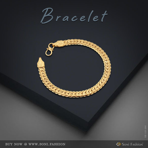 Latest Design High-Quality Gold Plated Bracelet for Men - Style D293