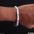 Very Delicate Dull Finish Silver Color Bracelet For Men - Style A677