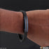 Cross Biker Black Blue Surgical Stainless Steel Bracelet For Men - Style A687