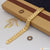 Stainless Steel Magnetic Dull Finish Golden Bracelet for Men - Style A713