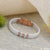 Distinctive Design Best Quality White & Rose Gold Bracelet for Men - Style B792
