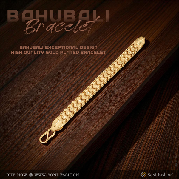 Exceptional Design High-Quality Gold Plated Bahubali Bracelet for Men - Style C971