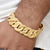 Pokal Superior Quality Graceful Design Gold Plated Bracelet for Men - Style C609