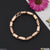 Popular Design with Diamond Best Quality Rose Gold Bracelet for Men - Style D103