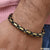 Best Quality Durable Design Black & Golden Color Bracelet for Men - Style D011