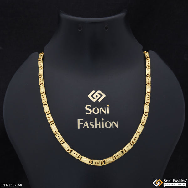 Best Quality Gold Plated Nawabi Chain for Men - Style E168
