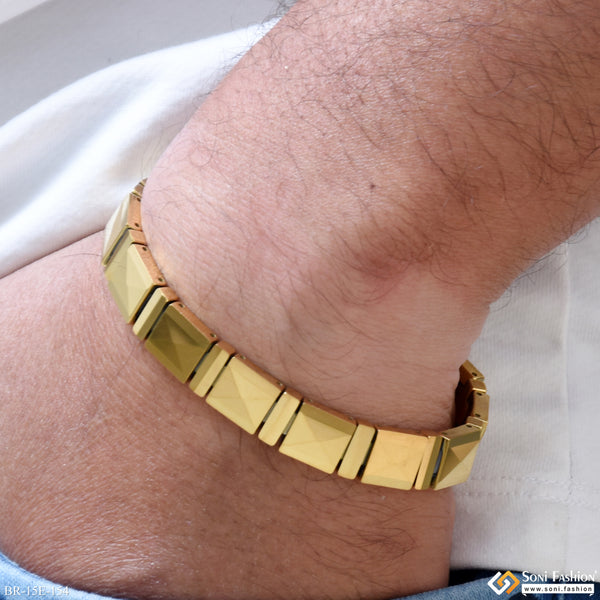 Best Quality Golden Color Ceramic Bracelet for Men - Style E154
