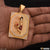 Big Krishna In Diamonds Rectangle Gold Plated Pendant For Men - Style A497