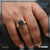 Black Crown Classic Design Superior Quality Golden Color Ring For Men - Style A412