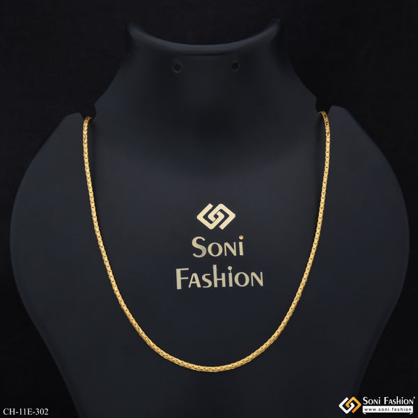 Fabulous Design Gold Plated Chain for Men - Style E302