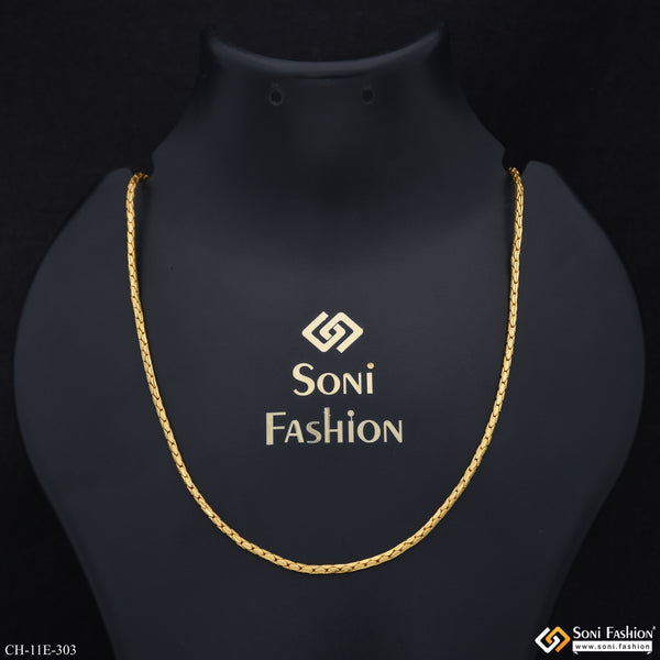 Sophisticated Design Gold Plated Chain for Men - Style E303