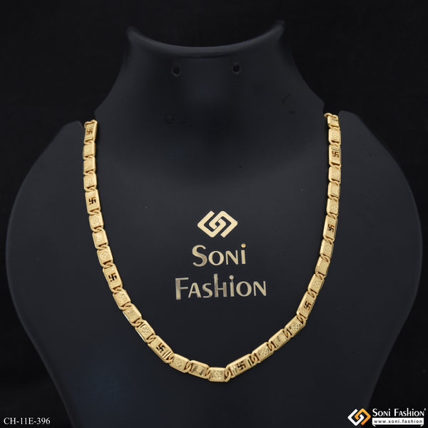 Amazing Design Gold Plated Nawabi Chain for Men - Style E396