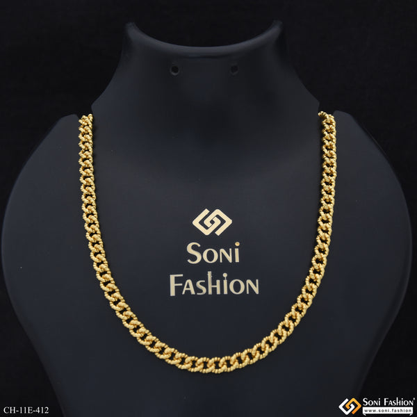 Popular Design Gold Plated Link Chain for Men - Style E412