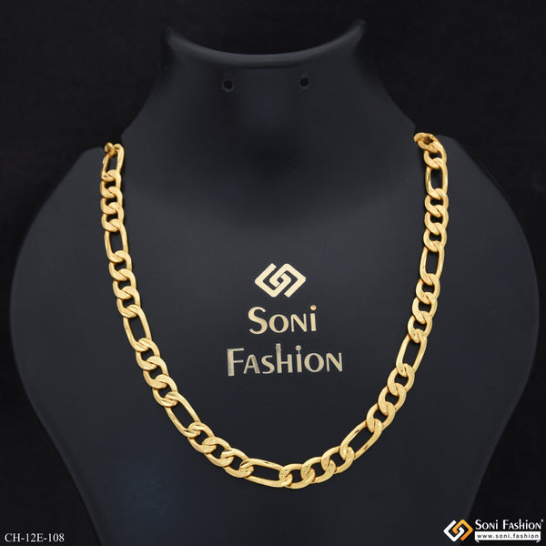 Delicate Design Gold Plated Sachin Chain for Men - Style E108