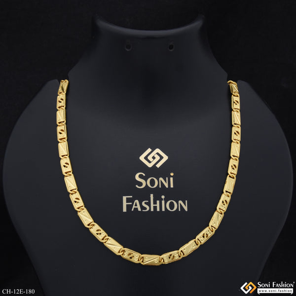 Prominent Design Gold Plated Nawabi Chain for Men - Style E180