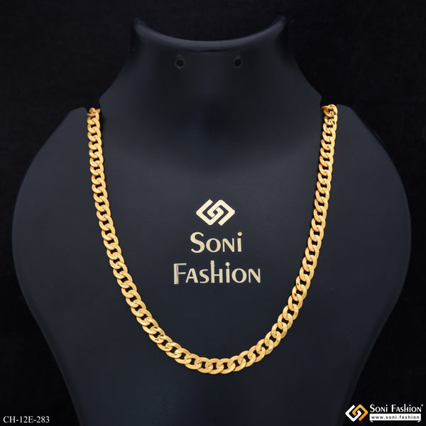 Latest Design Gold Plated Link Chain for Men - Style E283