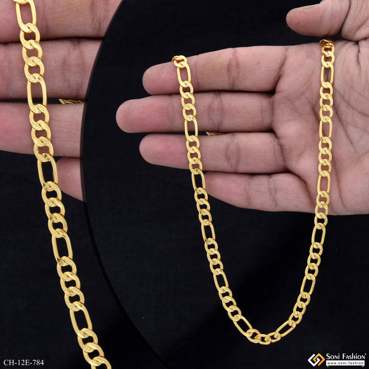 Gold Plated Sachin Chain for Men - Style E784 | Soni Fashion
