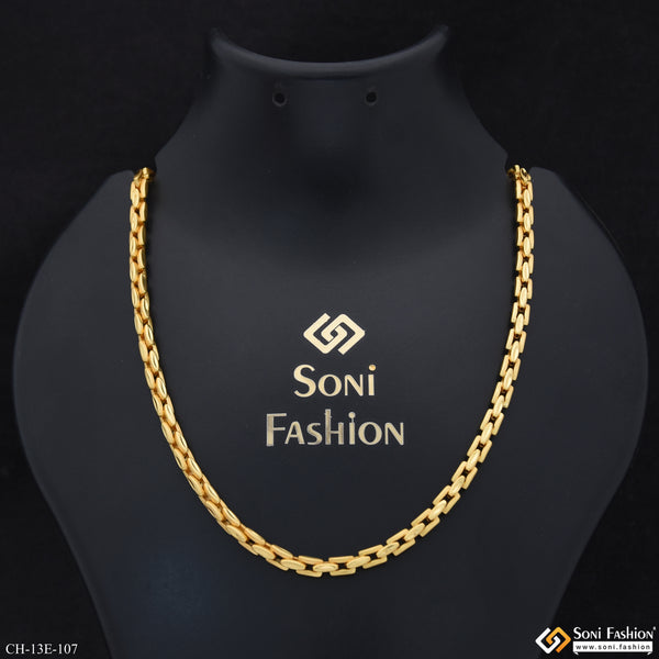 Latest Design Gold Plated Chain for Men - Style E107