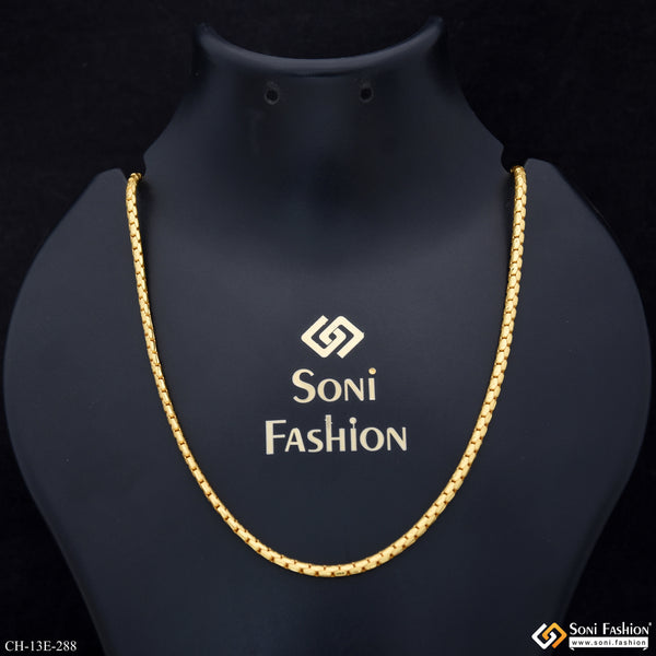 Finely Detailed Design Gold Plated Chain for Men - Style E288