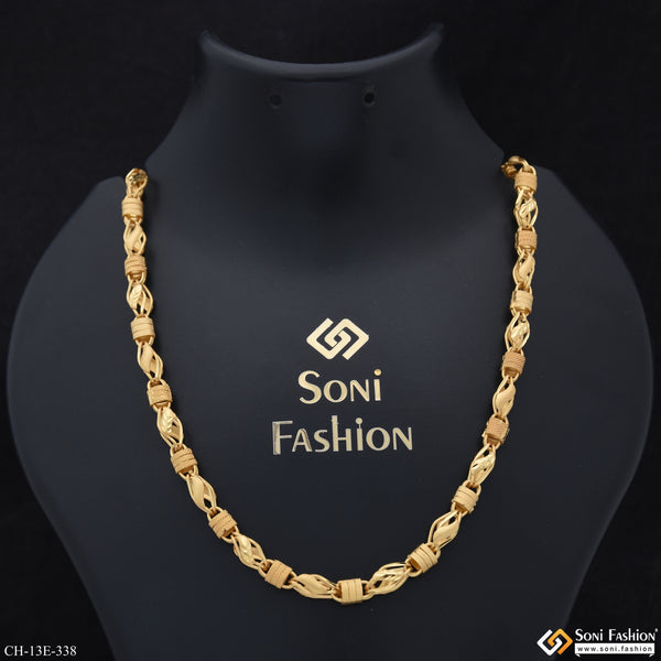 Fashionable Design Gold Plated Chain for Men - Style E338