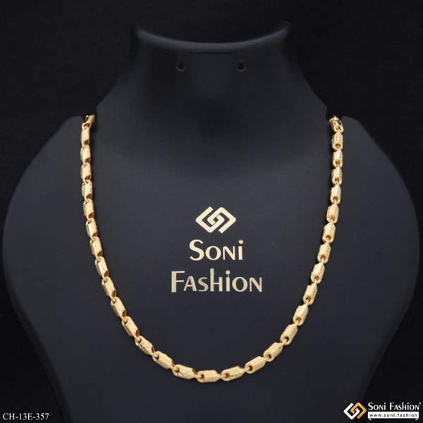 Amazing Design Gold Plated Chain for Men - Style E357