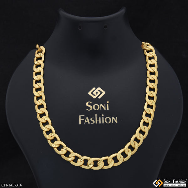 Excellent Design Gold Plated Link Chain for Men - Style E316
