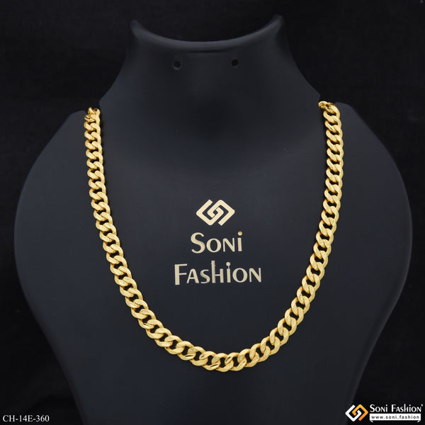Excellent Design Gold Plated Link Chain for Men - Style E360