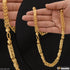 Rajwadi With Pipe Extraordinary Design Gold Plated Chain for Men - Style D157