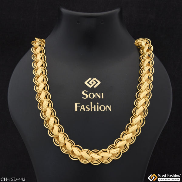 Exquisite Design High-Quality Gold Plated Kohli Chain for Men - Style D442