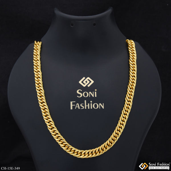 Latest Design Gold Plated Link Chain for Men - Style E349
