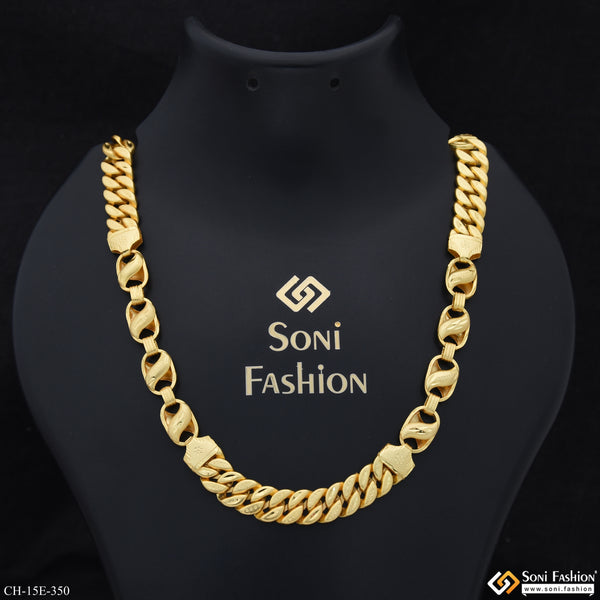 Trending Design Gold Plated Kohli Pokal Chain for Men - Style E350