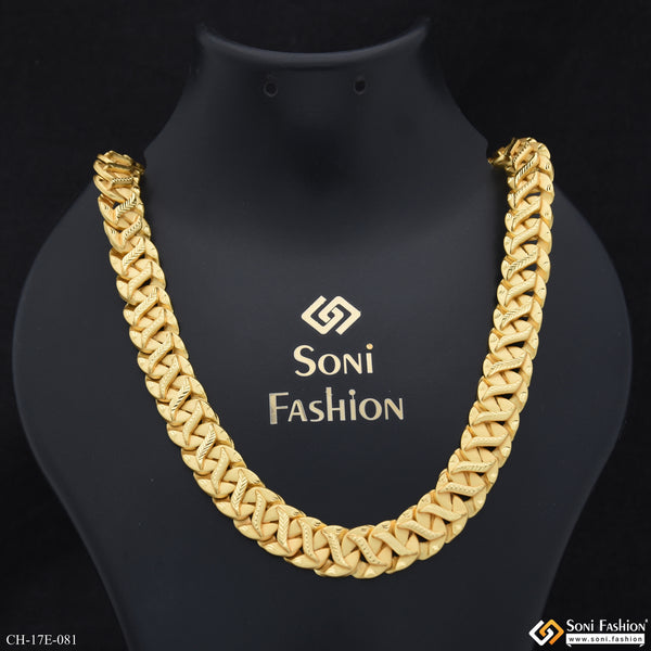 Best Quality Gold Plated Pokal Chain for Men - Style E081