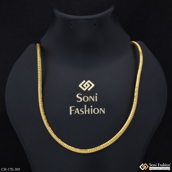 Sophisticated Design Gold Plated Chain for Men - Style E305
