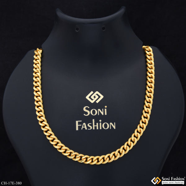 Delicate Design Gold Plated Link Chain for Men - Style E380