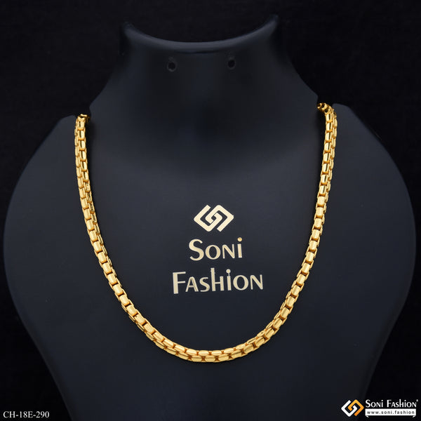Prominent Design Gold Plated Chain for Men - Style E290