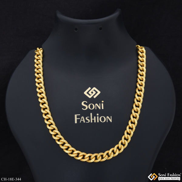Extraordinary Design Gold Plated Link Chain for Men - Style E344