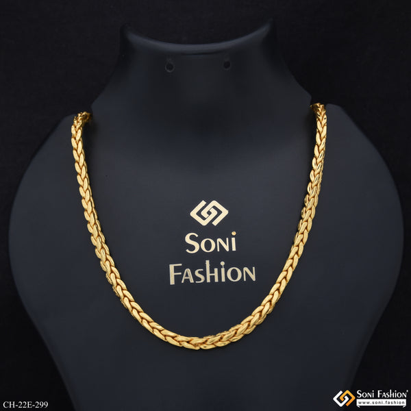 Extraordinary Design Gold Plated Chain for Men - Style E299