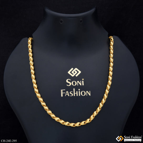 Trending Design Gold Plated Chain for Men - Style E295