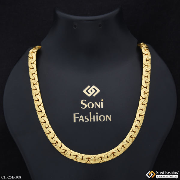 Fashionable Design Gold Plated Chain for Men - Style E308