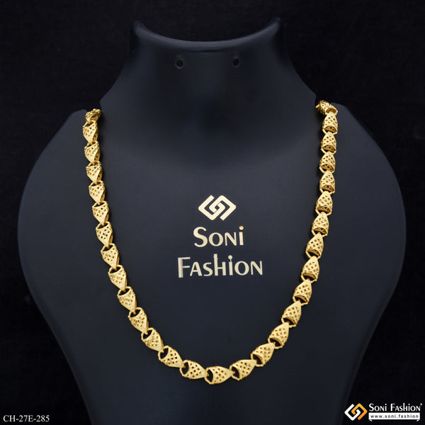 Sophisticated Design Gold Plated Chain for Men - Style E285