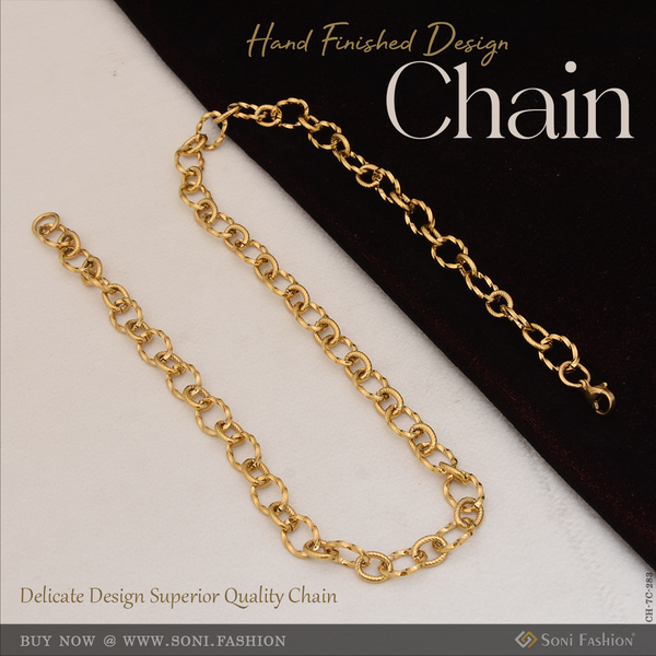 Delicate Design Superior Quality Hand-Finished Design Chain for Men - Style C283