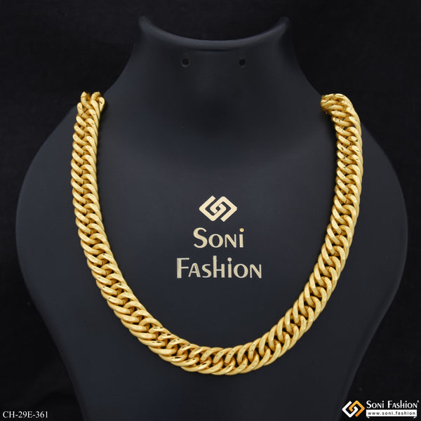 Popular Design Gold Plated Link Chain for Men - Style E361