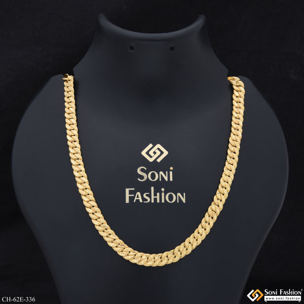 1 Gram Gold Plated Excellent Design Pokal Chain for Men - Style E336
