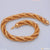 Very Thick Plain & Textured Rassa Design Gold Plated Chain For Men - Style A340
