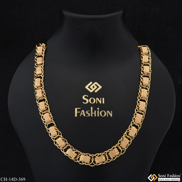Extraordinary Design Gold Plated Linked Chain for Men - Style D369
