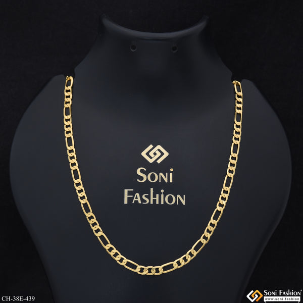 1 Gram Gold Plated Sachin Chain for Men - Style E439